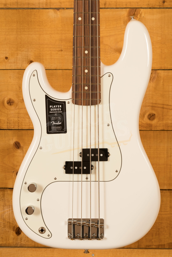 Fender Player Precision Bass | Left-Handed - Pau Ferro - Polar White