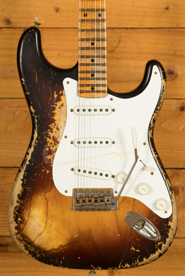 Fender Custom Shop Limited 70th Anniversary 54 Strat | Super Heavy Relic Wide-Fade 2-Colour Sunburst