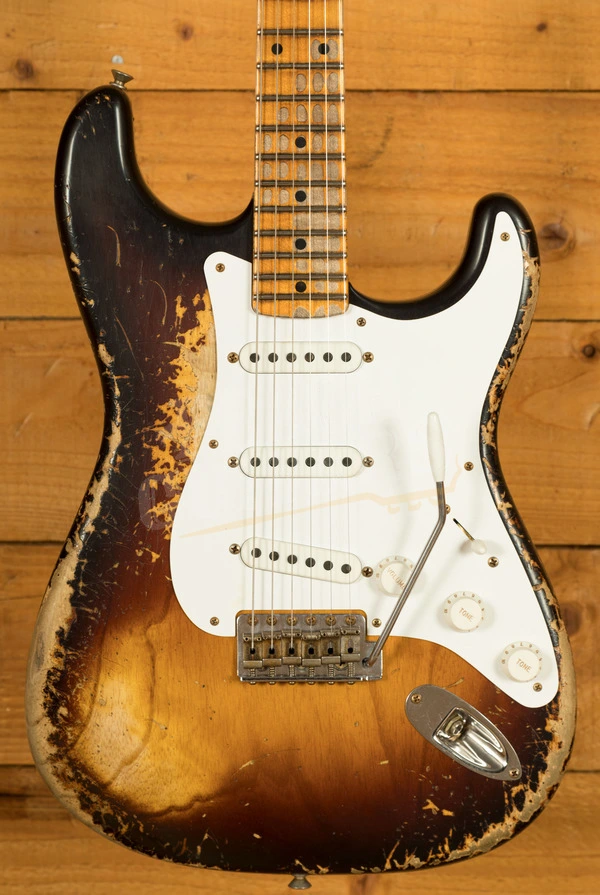 Fender Custom Shop Limited 70th Anniversary 54 Strat - Super Heavy Relic Wide-Fade 2-Tone Sunburst