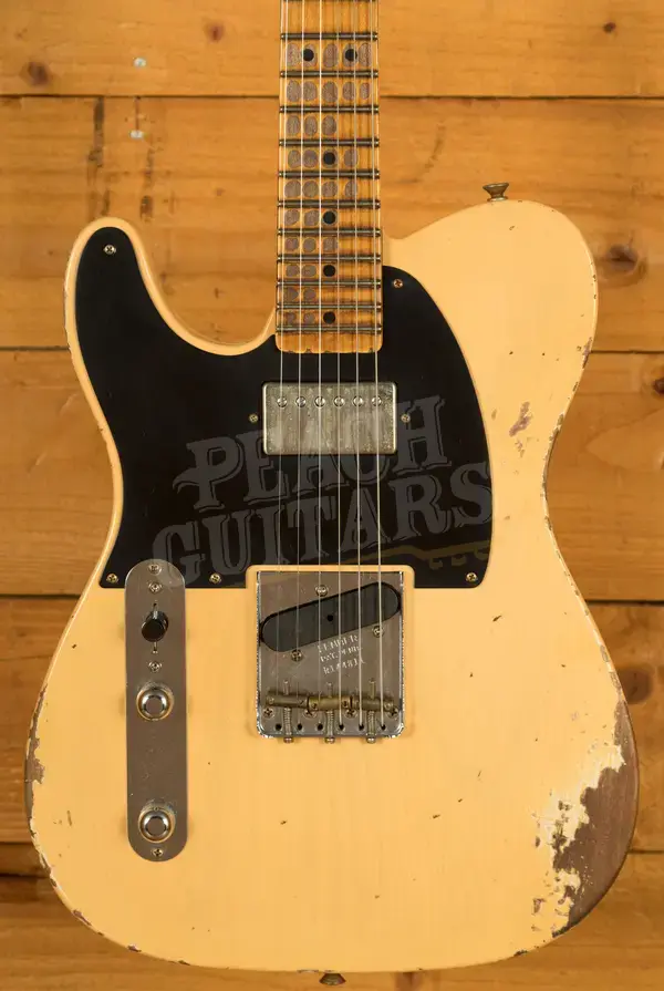 Fender Custom Shop 52 HS Tele Left-Handed - Heavy Relic Nocaster Blonde