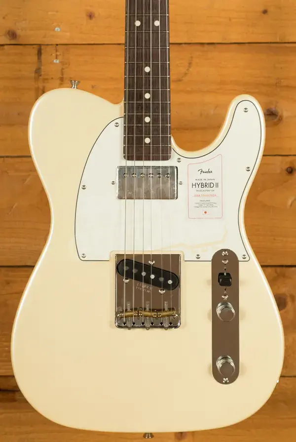 Fender Made in Japan Hybrid II Telecaster SH - Rosewood - Olympic Pearl