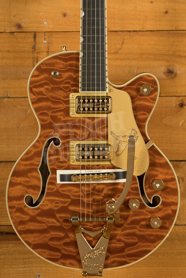 Gretsch Limited Edition Falcon Centre Block Jr. Quilted Maple Roundup Orange
