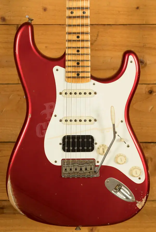 Fender Custom Shop 57 HSS Strat - Relic Candy Apple Red