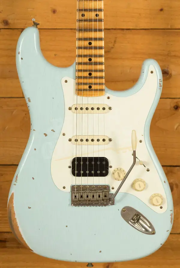 Fender Custom Shop 57 HSS Strat - Relic Sonic Blue