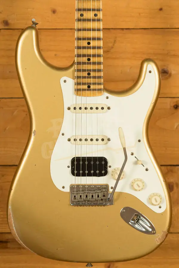 Fender Custom Shop 57 HSS Strat - Relic Aztek Gold