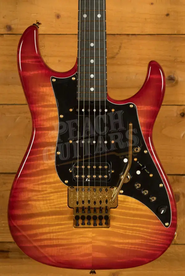 James Tyler Guitars | Studio Elite - Cherry Sunburst Quilt Maple