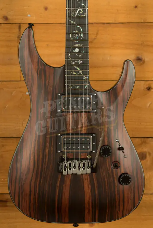 Schecter C-1 Exotic Ebony | Natural Satin
