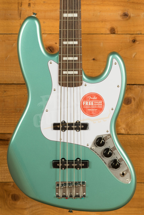 Squier Affinity Active Jazz Bass | Mystic Sea Foam Green - Laurel