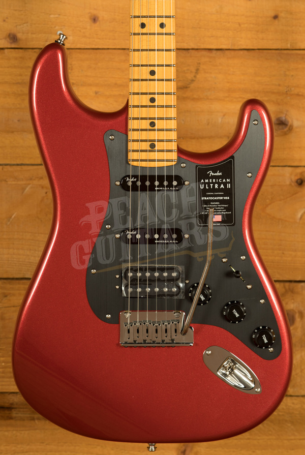 Fender American Ultra II Stratocaster HSS | Sinister Red