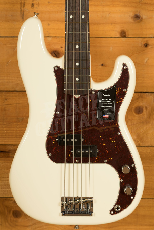 Fender American Professional II Precision Bass Rosewood Olympic White