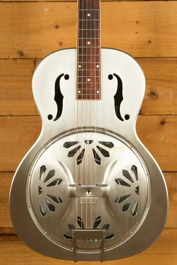 Gretsch G9221 Bobtail Steel Round-Neck Steel Body Resonator Weathered "Pump House Roof"