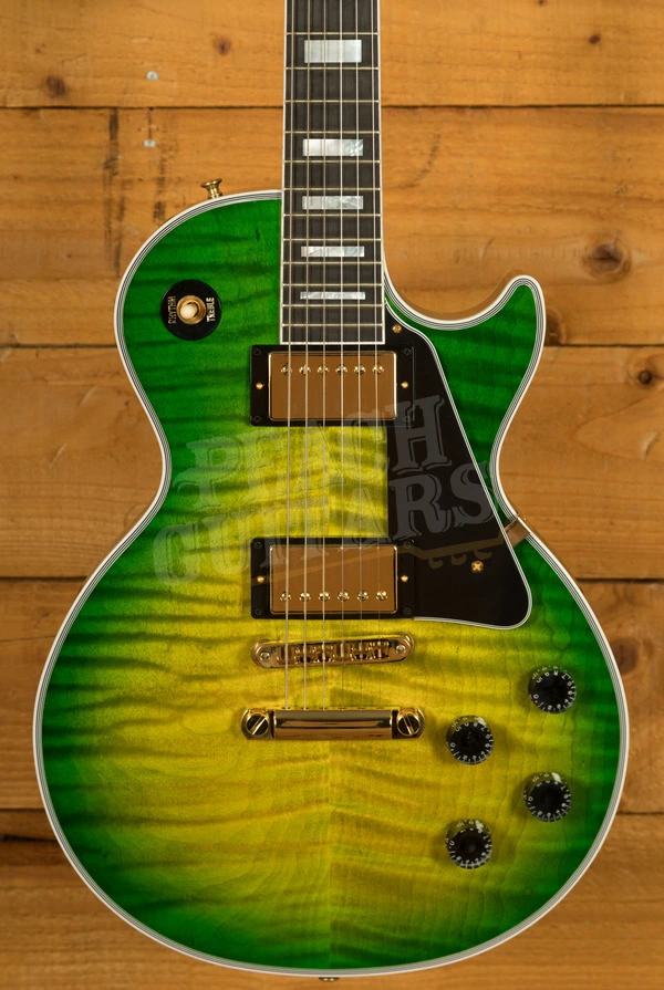 Gibson Custom Les Paul Custom AAA Top | Iguana Burst Gloss