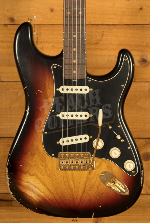 Fender Custom Shop Limited Custom 62 Strat - Relic Bleached 3-Tone Sunburst