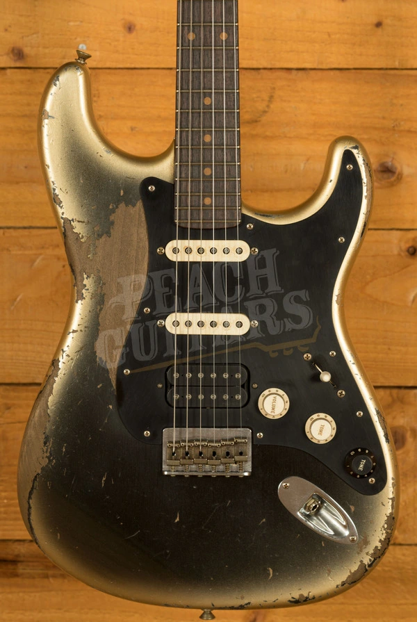 Fender Custom Shop Masterbuilt Levi Perry 60s Strat - Heavy Relic Super Aged Reverse Silver Burst