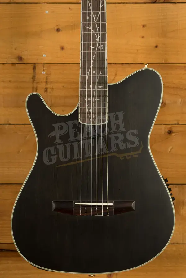 Ibanez TOD10NL Tim Henson/Polyphia Electro-Nylon - Transparent Black Flat *Left-Handed*