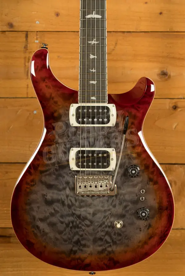 PRS SE Custom | Custom 24-08 Quilt - Charcoal Cherry Burst