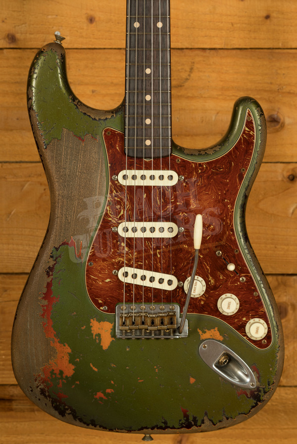 Fender Custom Shop Masterbuilt Dale Wilson 60 Strat | Heavy Relic Cadillac Green/3-Tone Sunburst