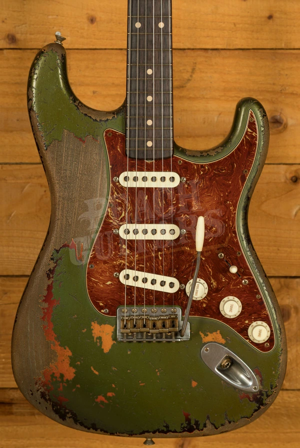 Fender Custom Shop Masterbuilt Dale Wilson 60 Strat - Heavy Relic Cadillac Green/3-Tone Sunburst