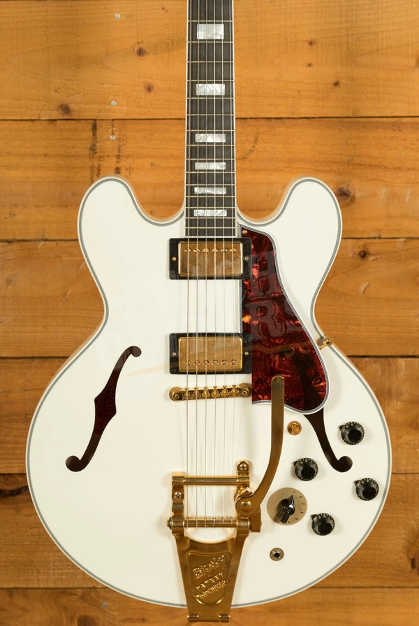 Gibson Custom Murphy Lab 1959 ES-355 Varitone Bigsby | Alpine White - Ultra Light Aged