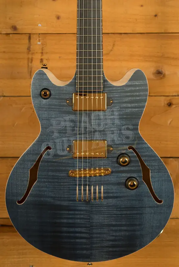 Lowden GL-J Maple Top - Midnight Blue Stain - Lollar Imperial Humbuckers