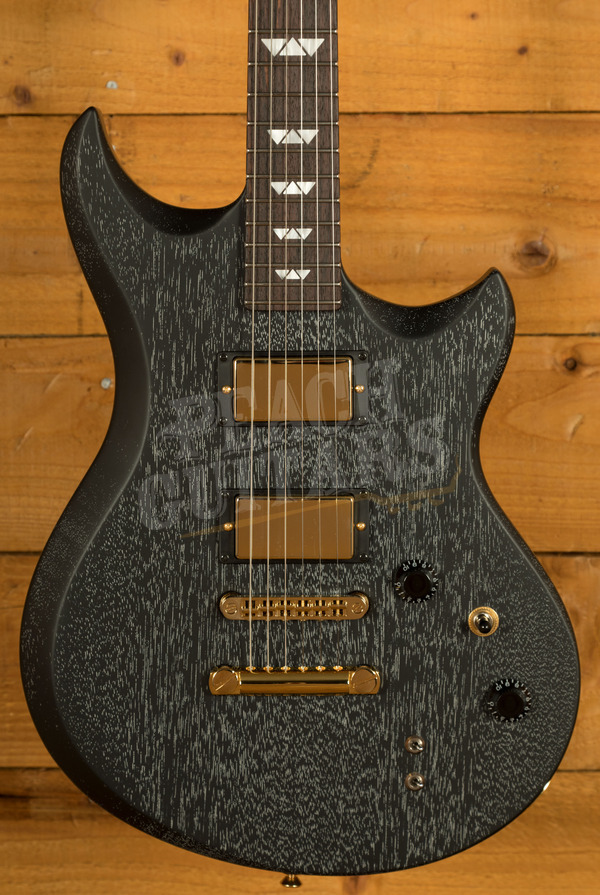 Tom Anderson Wolfhound | Satin Black with White Dog Hair