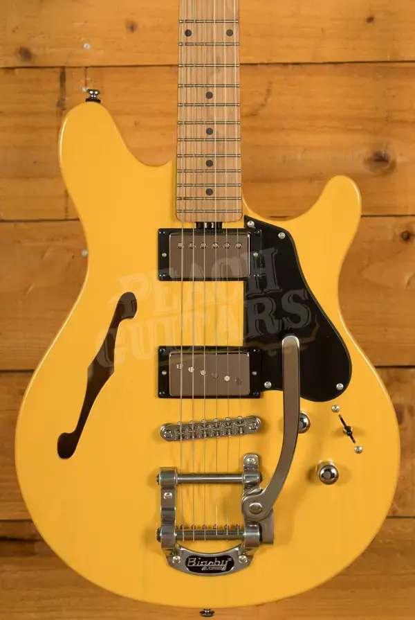 Sterling James Valentine JV60CB Chambered Bigsby - Butterscotch