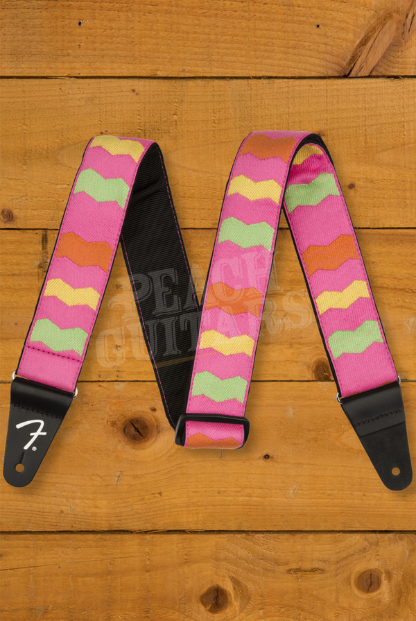 Fender Accessories | MonoNeon Woven Strap - Neon Pink - 2"