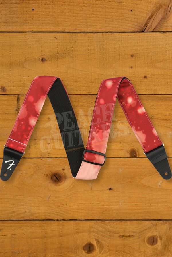 Fender Accessories | Tie Dye Acid Wash Strap - Red - 2"