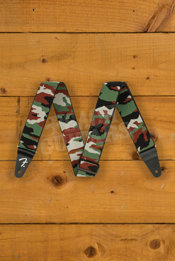 Fender Accessories | WeighLess Camo Strap - Woodland - 2"