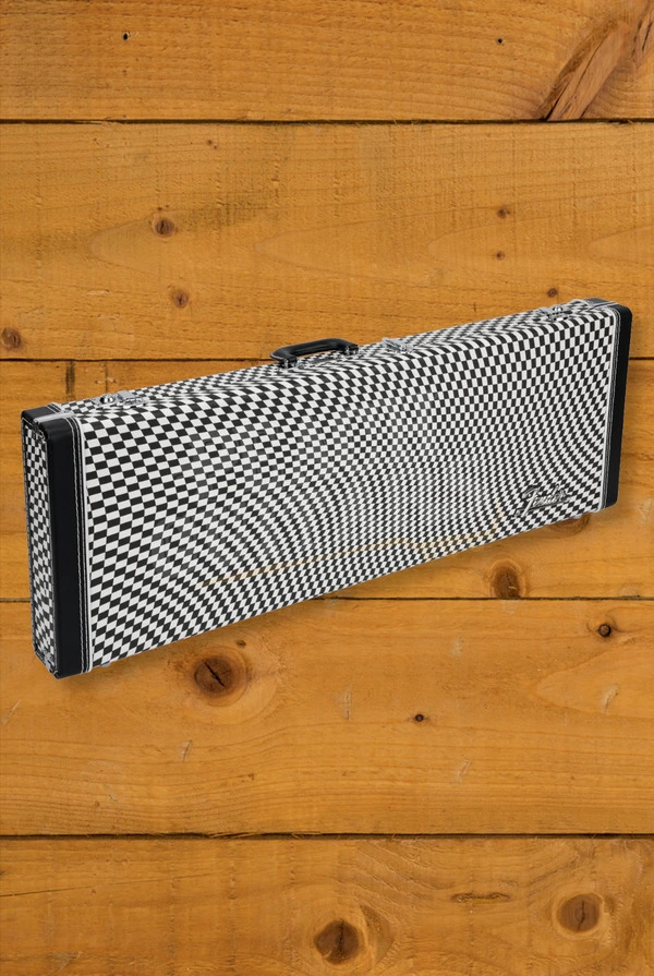 Fender Classic Series Stratocaster/Telecaster Wood Hard Case - Wavy Checkerboard