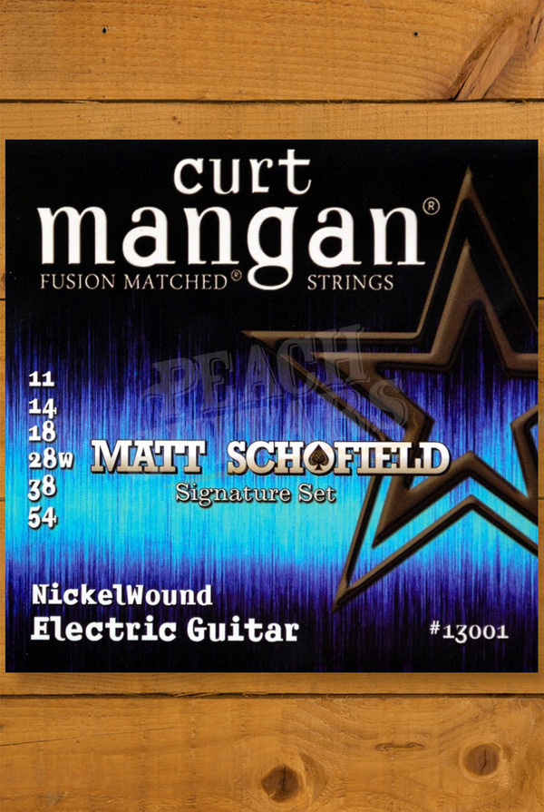 Curt Mangan Nickel Wound Electric Guitar Strings | 11-54 Matt Schofield Signature Set