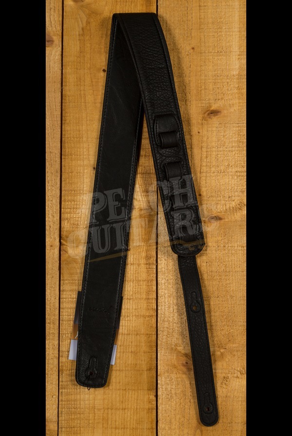 Peach Padded Leather Strap Black