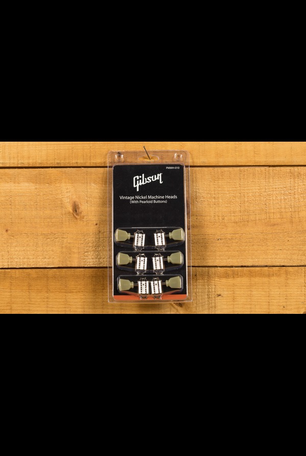 Gibson Deluxe Green Key Tuner Set (vintage nickel)