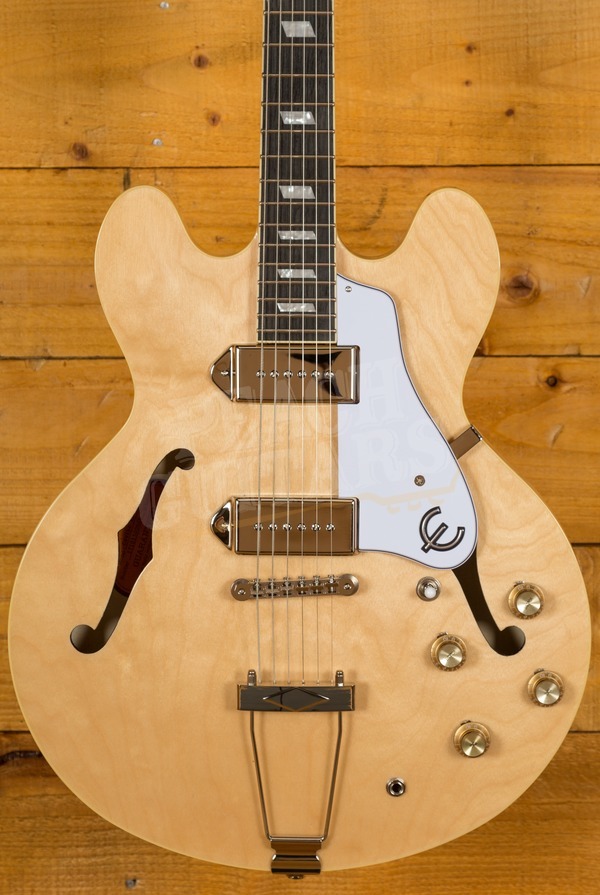 epiphone casino archtop hollowbody electric guitar natural