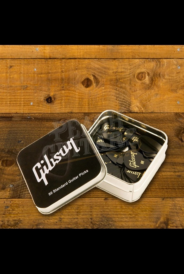 Gibson Pick Tin Pack of 50 Medium