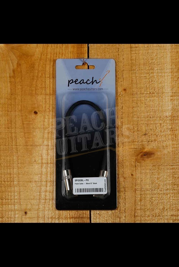 Peach Patch Cable - 30cm/12" Black