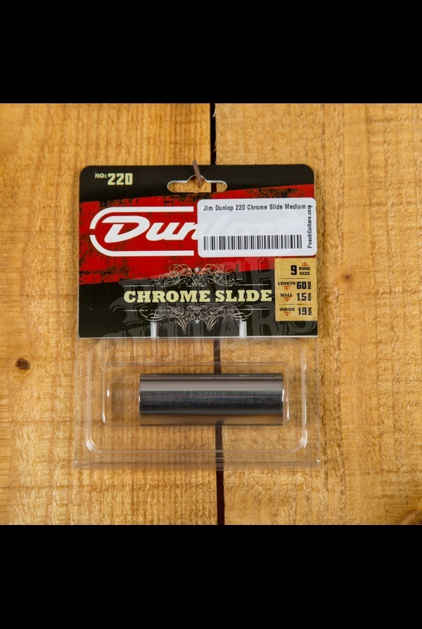 Jim Dunlop 220 Chrome Slide Medium - Medium thickness 