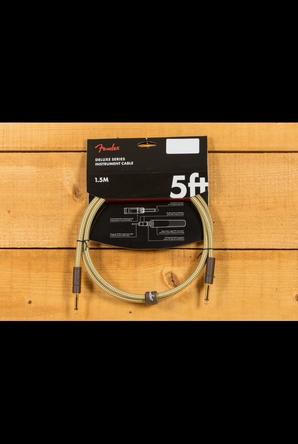 Fender Accessories | Deluxe Series Instruments Cable - Straight/Straight - 5' - Tweed