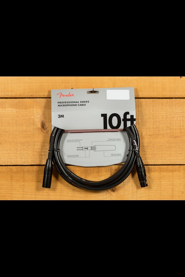 Fender Accessories | Professional Microphone Cable - 10' - Black
