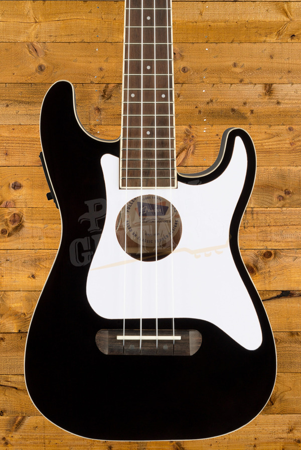 Fender Fullerton Stratocaster Concert Ukulele | Electro - Black