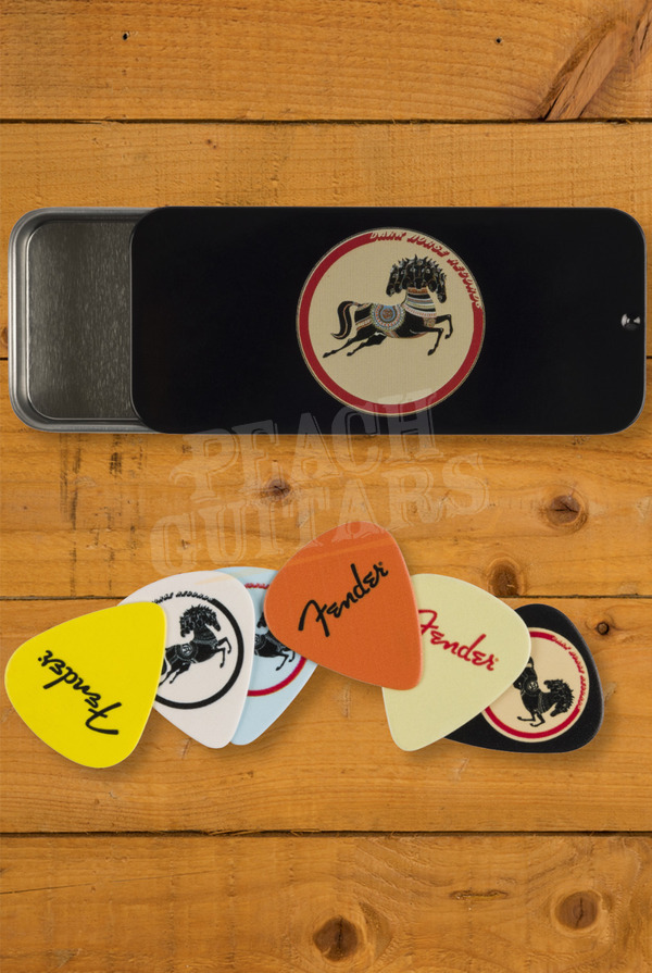 Fender Accessories | George Harrison Dark Horse Pick Tin - Medium - Set Of 6