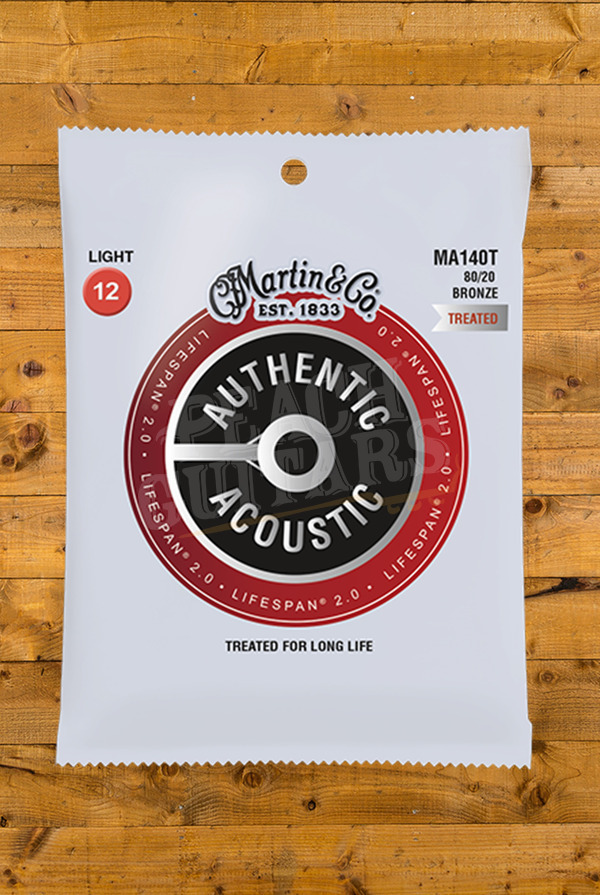 Martin Accessories | Authentic Acoustic - LifeSpan 2.0 - 80/20 Bronze Light 12-54
