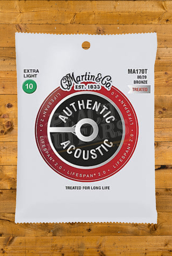 Martin Accessories | Authentic Acoustic - LifeSpan 2.0 - 80/20 Bronze Extra Light 10-47