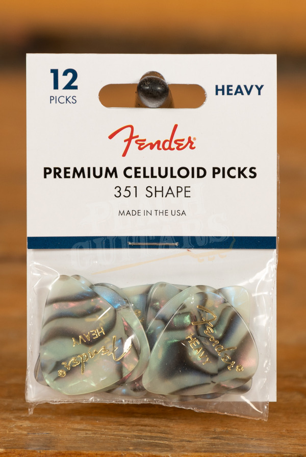 Fender Accessories | Celluloid 351 Picks - Abalone - Heavy - 12-Pack