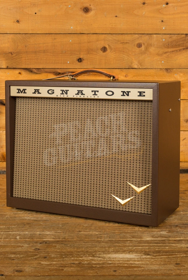 Magnatone Panoramic Stereo Electric Guitar Amplifier Combo - 12W Stereo - 2x10" - Traditional Brown
