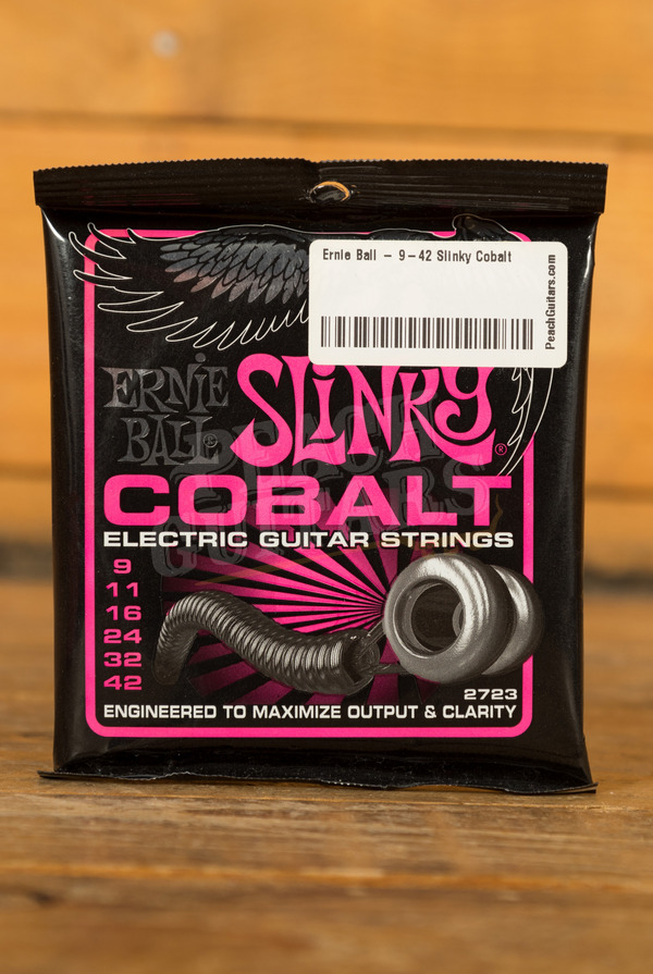 Ernie Ball Super Slinky 9's Cobalt Peach Guitars