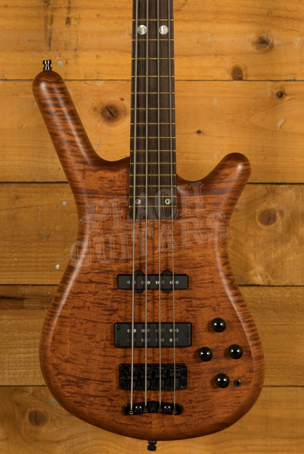 Warwick Pro Series Streamette Special Amber Transparent Satin - Wenge