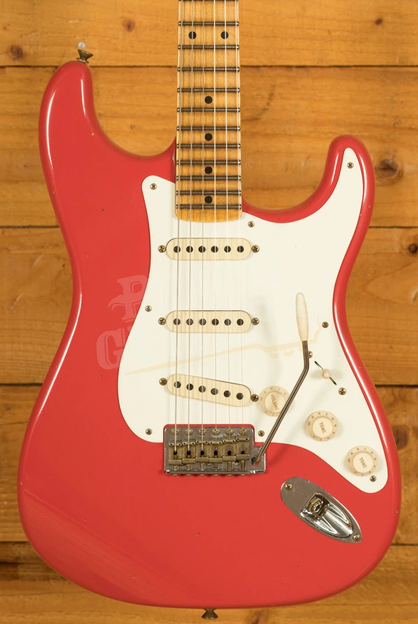Fender Custom Shop 57 Strat - Journeyman Relic Fiesta Red