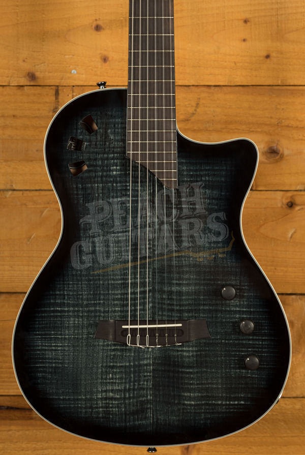 Cordoba Stage Chambered Solid-Top Cutaway Nylon Guitar - Black Burst