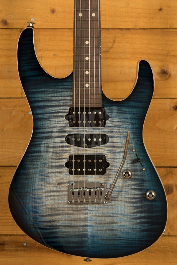 Suhr Modern Plus Faded Trans Whale Blue Burst Pau Ferro